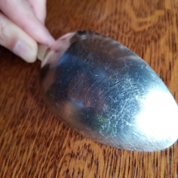 Oneida Community Serving Spoon 8 3/8" PAUL REVERE Solid Stainless Flatware - Picture 6 of 13